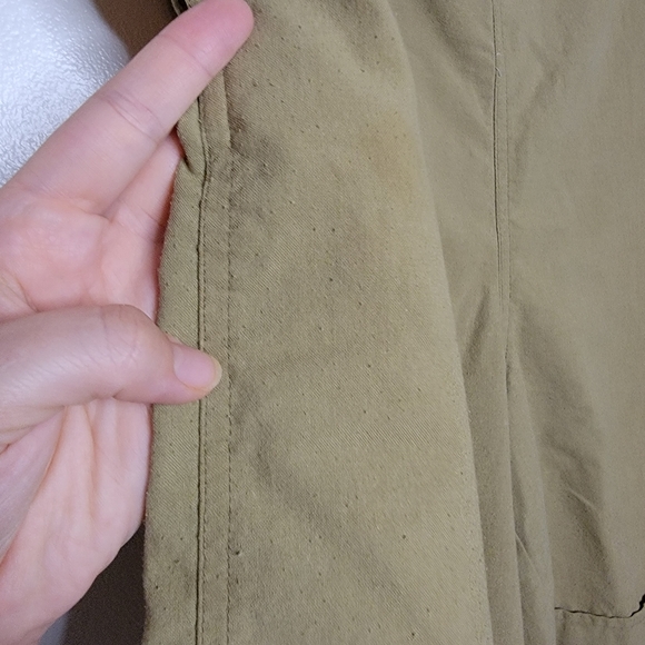 Vintage 80’s Blue Cabana Khaki Shorts Size Md high waisted 7" inseam - Picture 7 of 8
